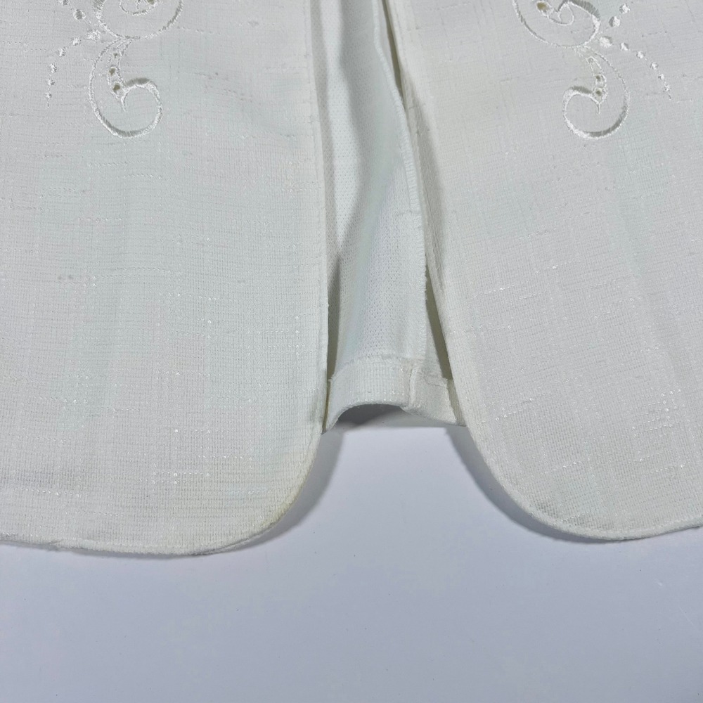 Vintage Pablo Collection 14P White Skirt Suit Embroidered Blazer Made USA - Picture 4 of 10